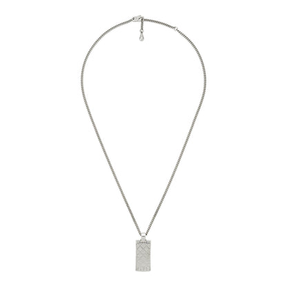 Gucci's Silver Diamante Pendant Necklace
