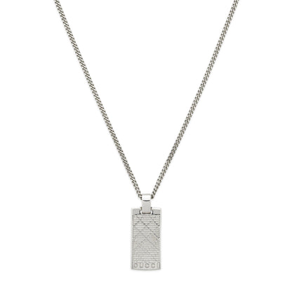 Gucci's Silver Diamante Pendant Necklace