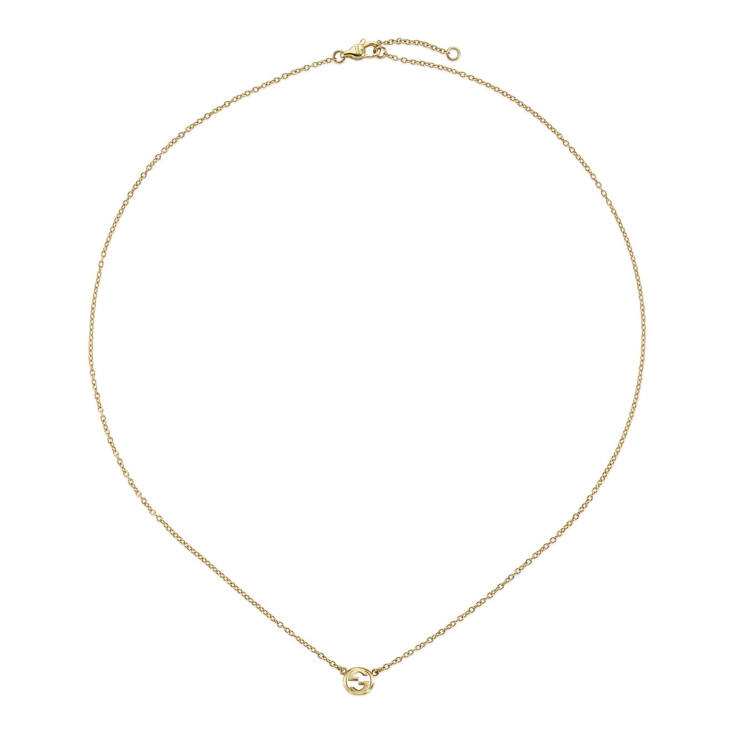 Gucci's 18K Yellow Gold Interlocking G Pendant Necklace