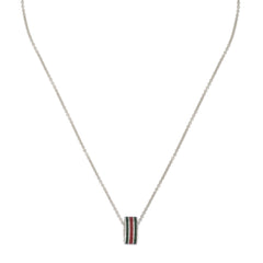 Gucci's Silver Web Pendant Necklace