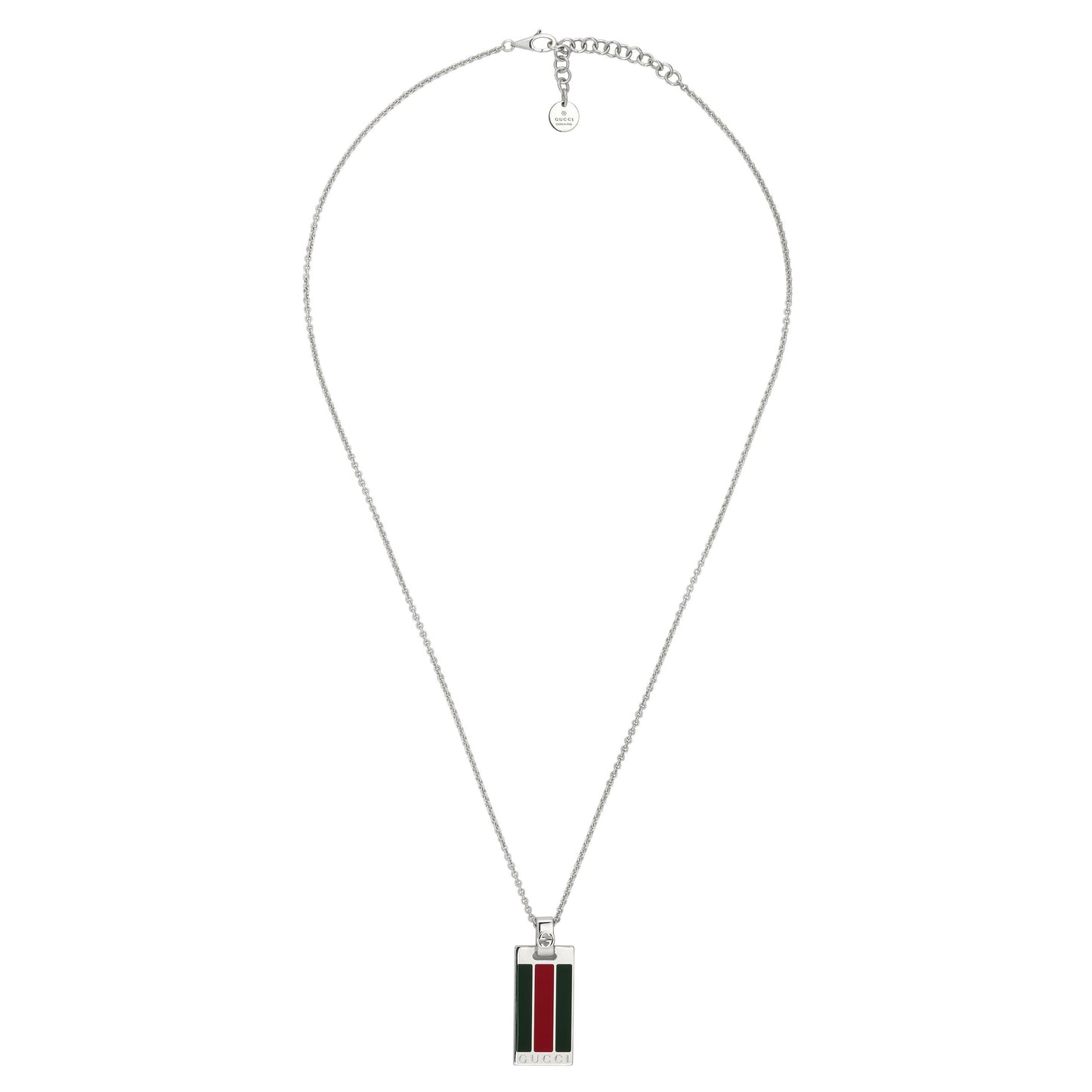 Gucci's Silver Web Pendant Necklace
