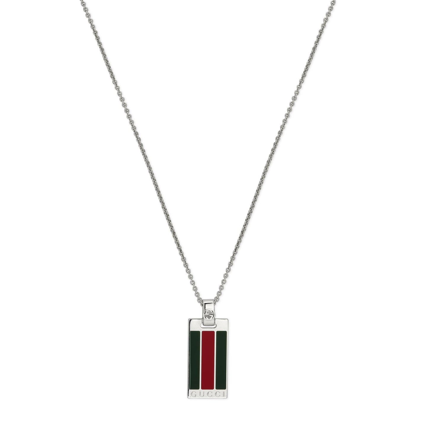 Gucci's Silver Web Pendant Necklace