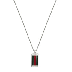 Gucci's Silver Web Pendant Necklace