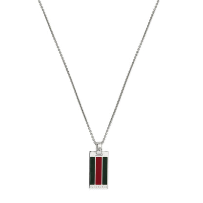 Gucci's Silver Web Pendant Necklace