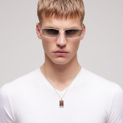 Gucci's Silver Web Pendant Necklace