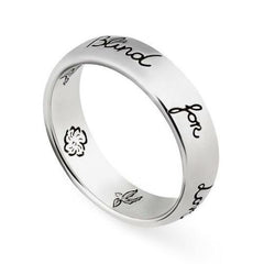 Gucci's Silver Blind for Love Aureco Ring
