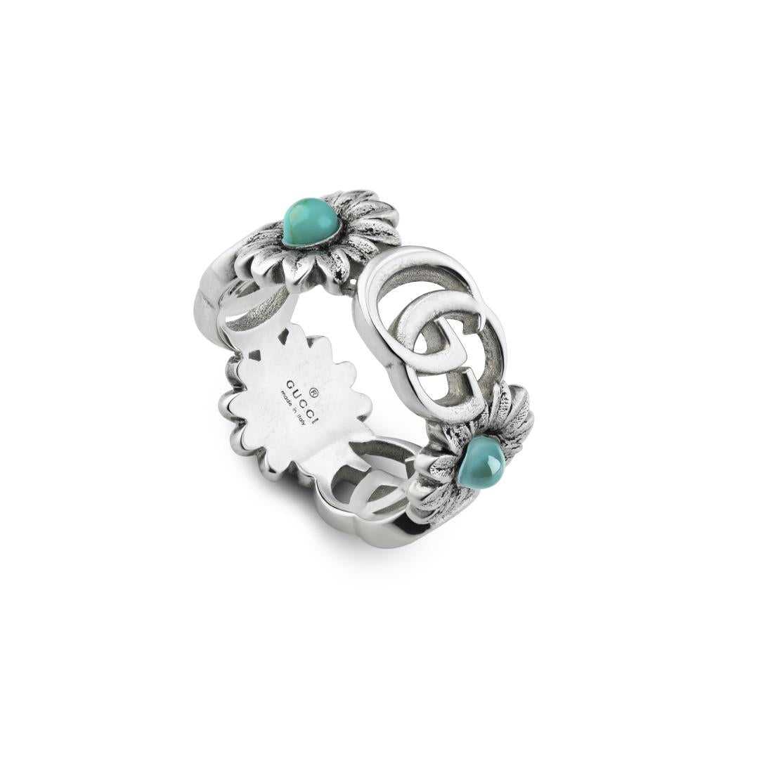 Gucci's Silver GG Marmont Ring