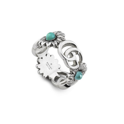 Gucci's Silver GG Marmont Ring