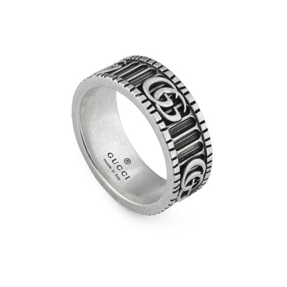 Gucci's Silver GG Marmont Ring