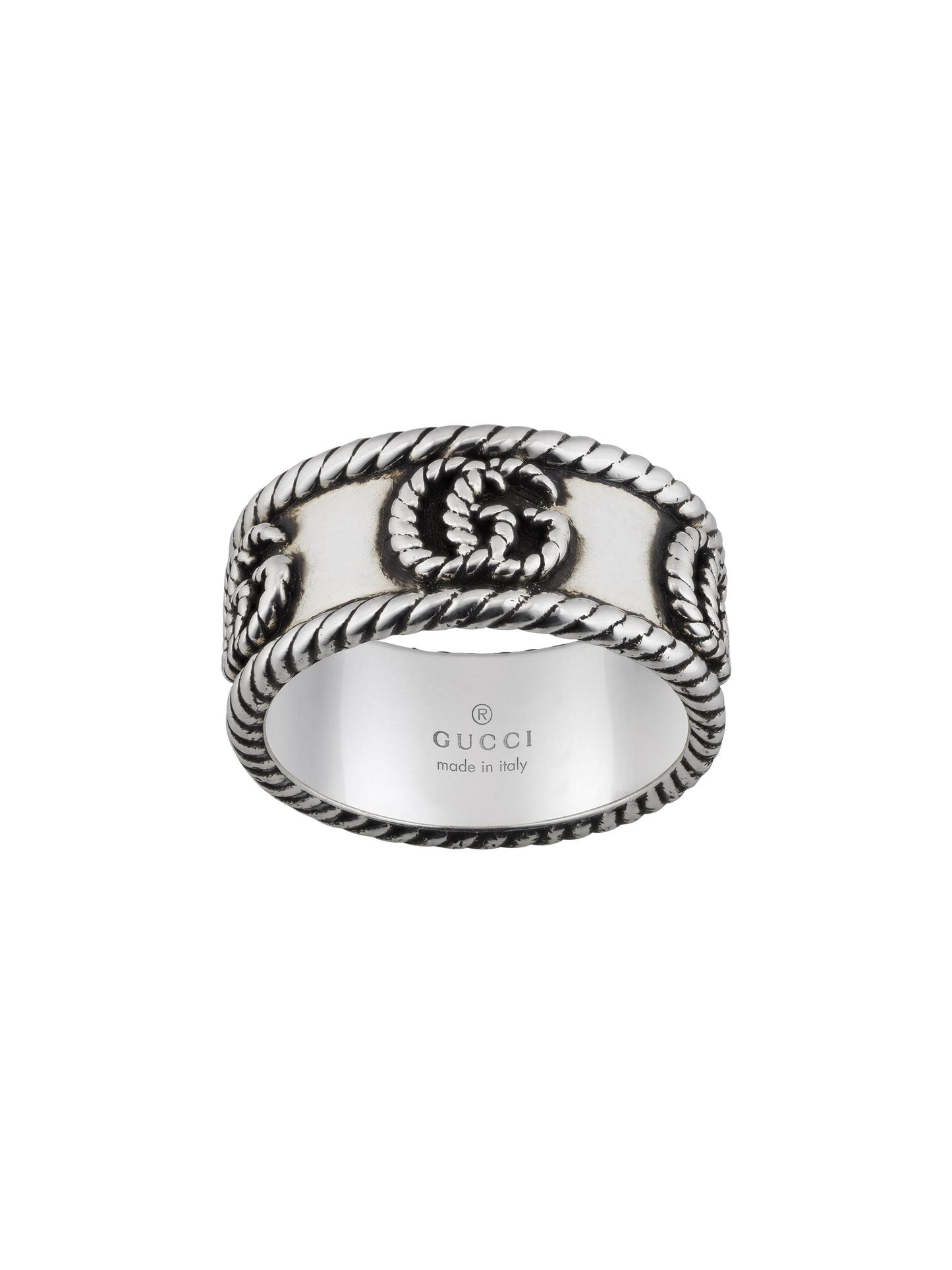 Gucci's Silver GG Marmont Ring