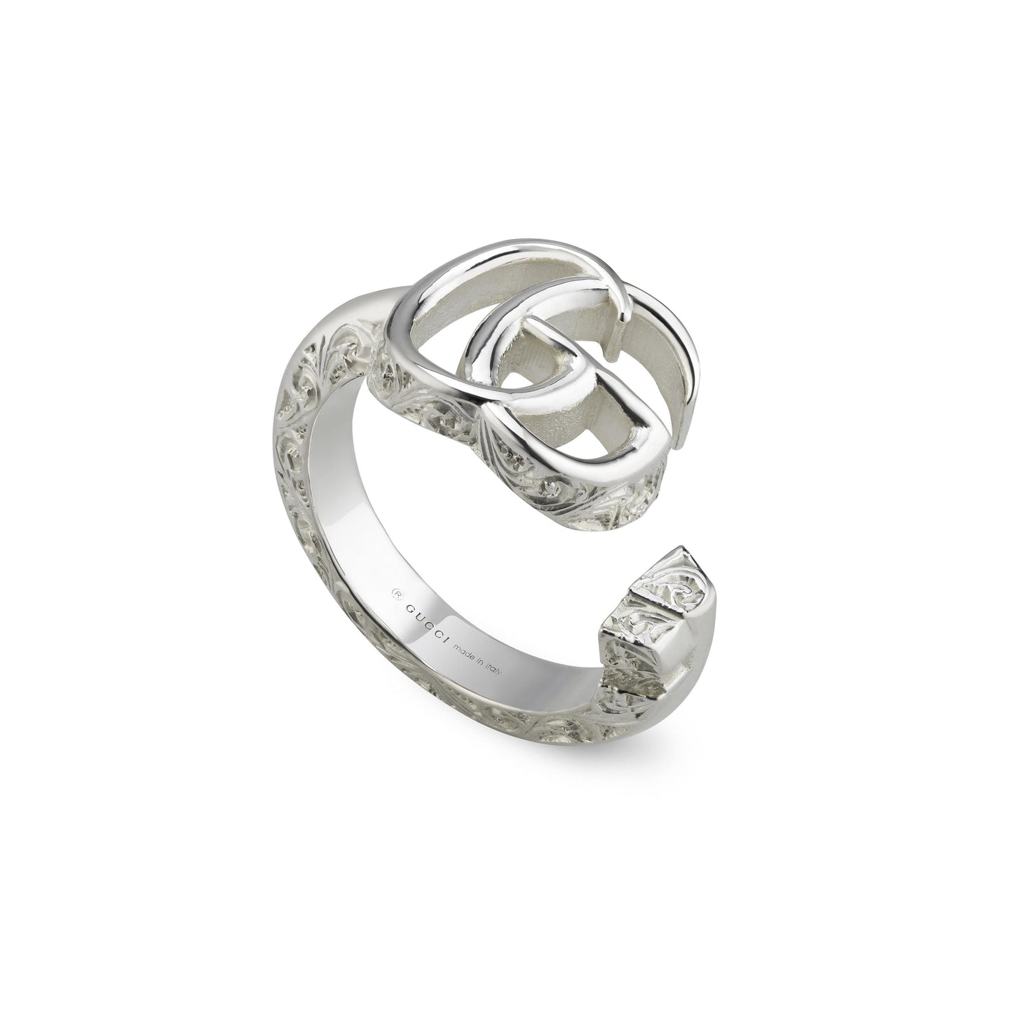 Gucci's Silver GG Marmont Ring