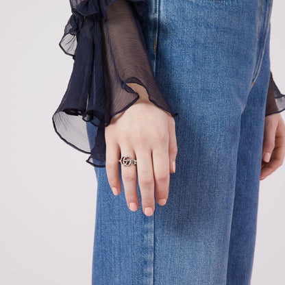 Gucci's Silver GG Marmont Ring