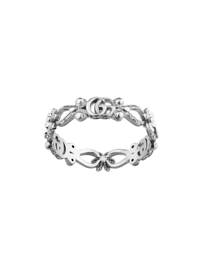 Gucci's 18K White Gold Flora Ring
