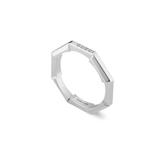 Gucci's 18K White Gold Link to Love Ring