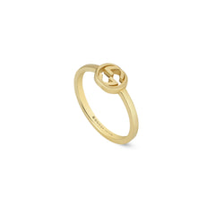 Gucci's 18k Yellow Gold Interlocking G Ring