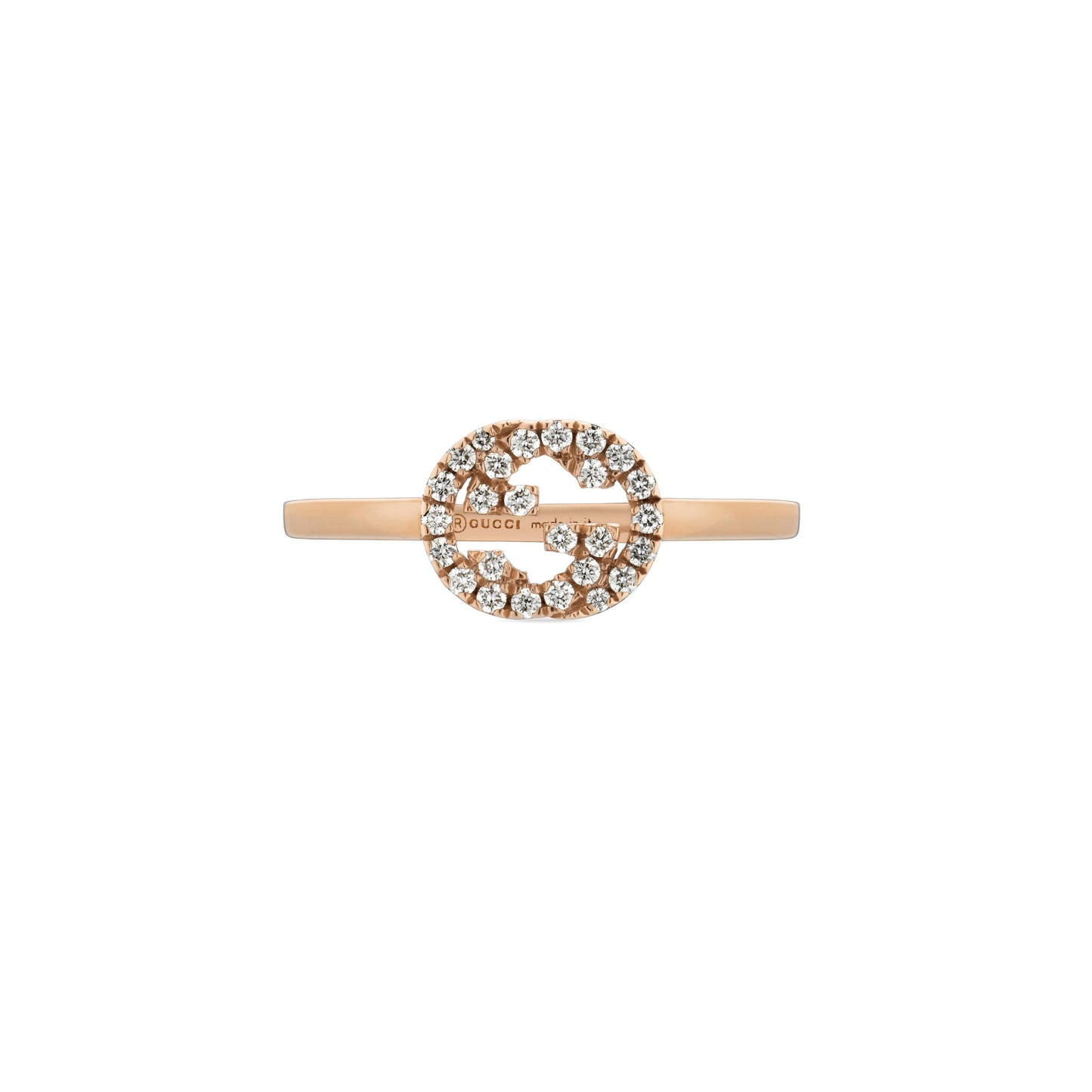 Gucci's 18K Rose Gold Interlocking G Ring