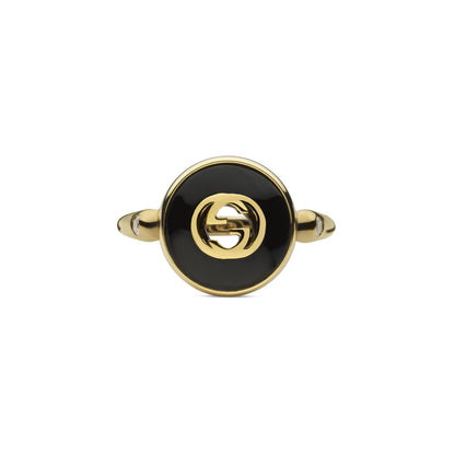 Gucci's 18K Yellow Gold Interlocking G Ring