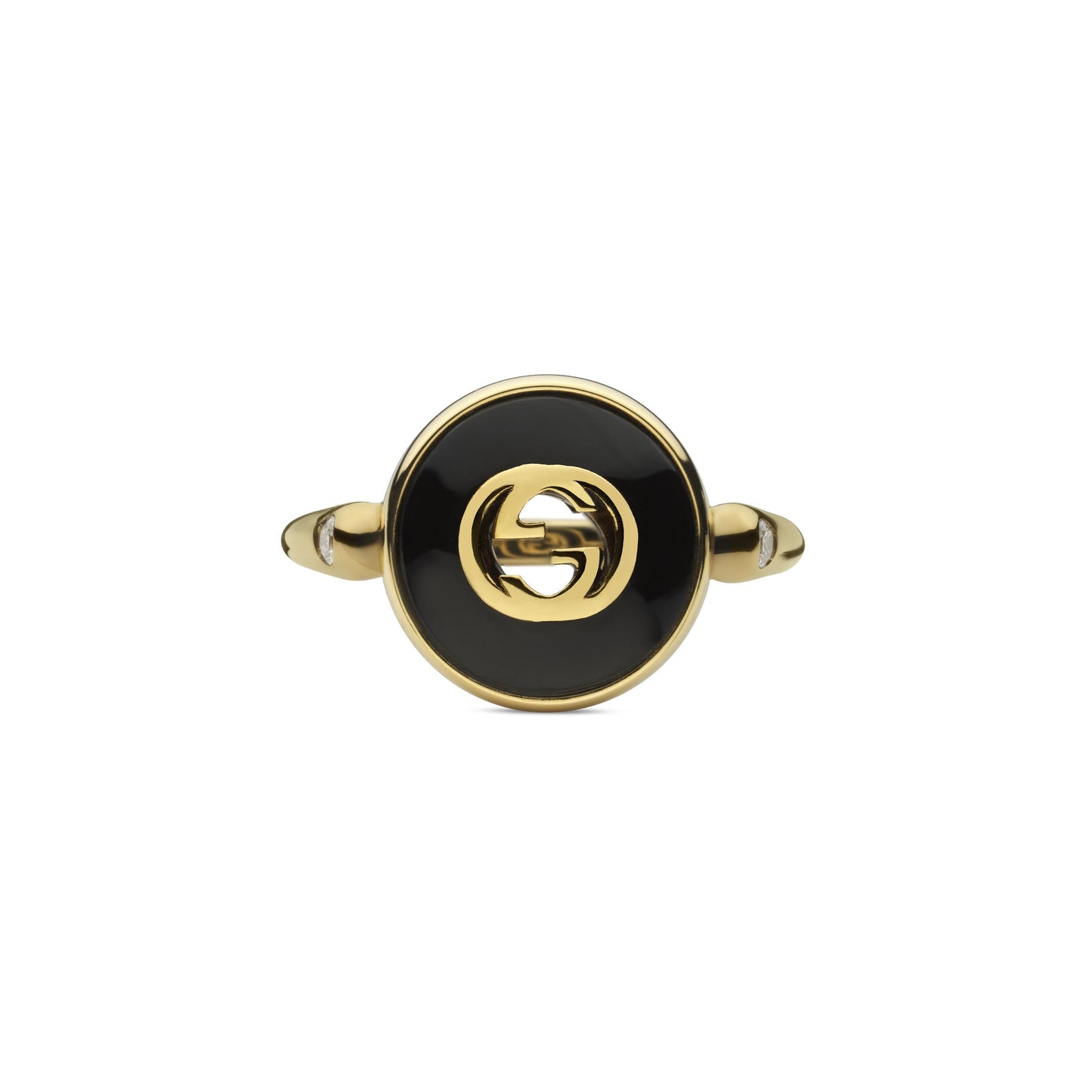 Gucci's 18K Yellow Gold Interlocking G Ring