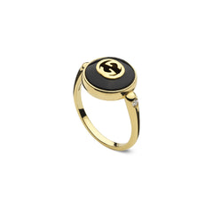 Gucci's 18K Yellow Gold Interlocking G Ring