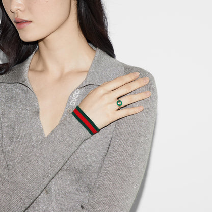 Gucci's 18K Rose Gold Interlocking G Ring