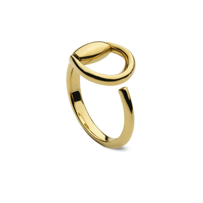 Gucci's 18K Yellow Gold Horsebit Ring