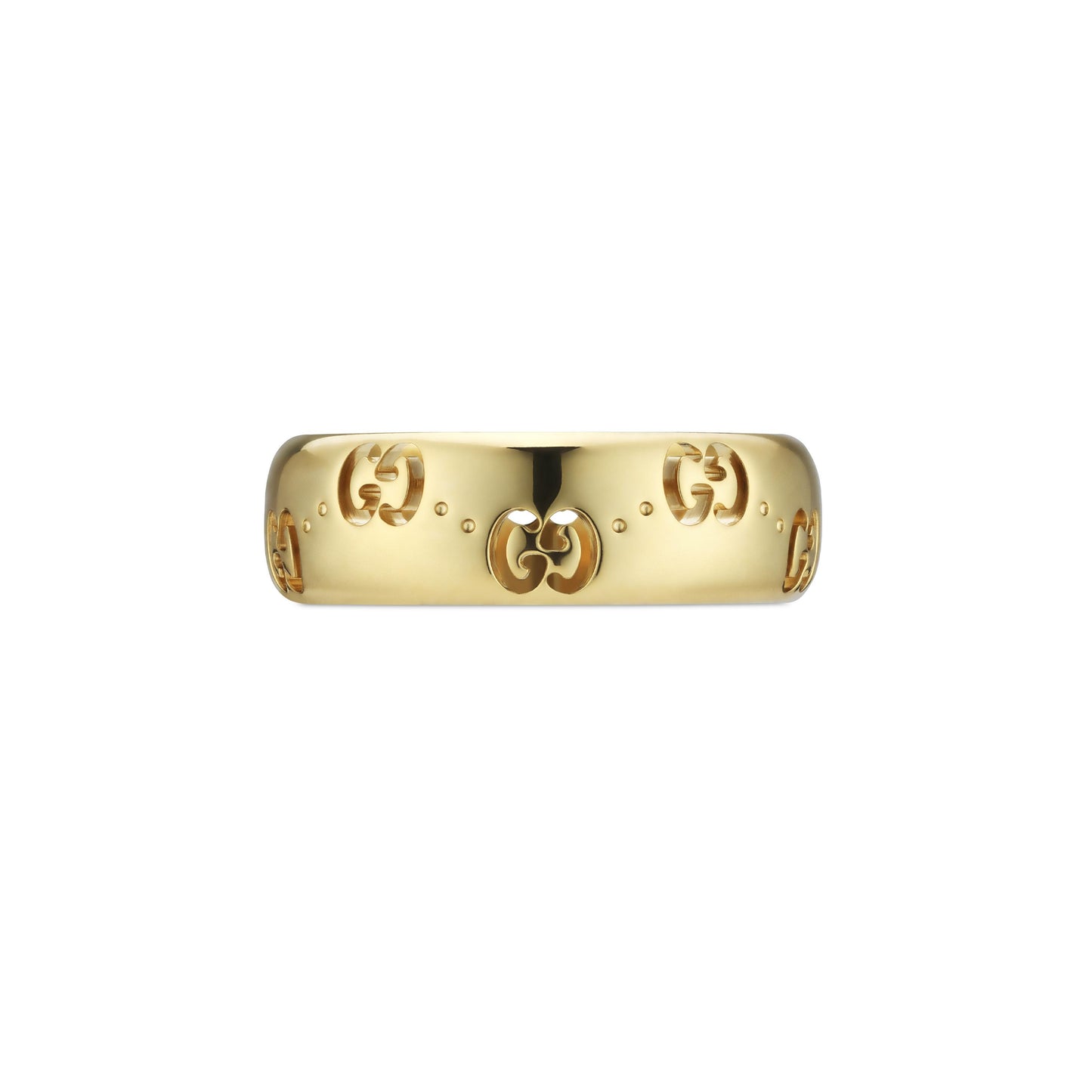 Gucci's 18K Yellow Gold Icon GG Ring