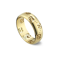 Gucci's 18K Yellow Gold Icon GG Ring