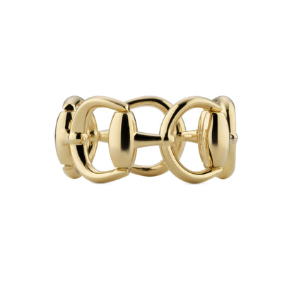 Gucci's 18K Yellow Gold Horsebit Ring