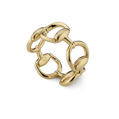 Gucci's 18K Yellow Gold Horsebit Ring