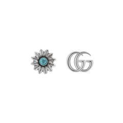 Gucci's Silver GG Marmont Flower Studs