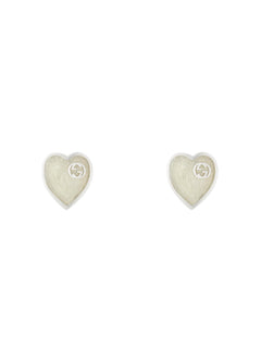Gucci's Silver Heart Interlocking G Studs