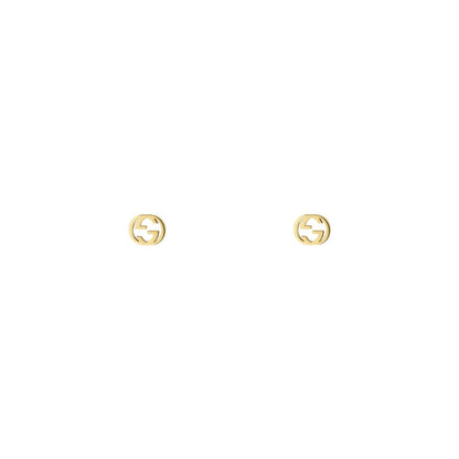 Gucci's 18K Yellow Gold Interlocking G Studs