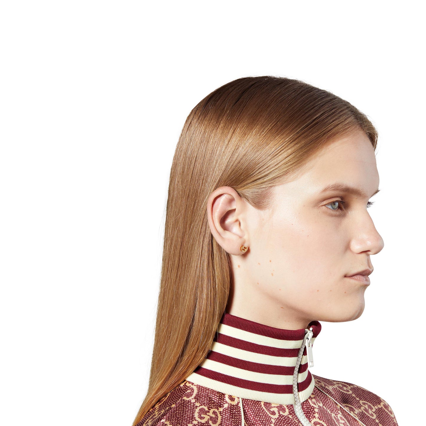 Gucci's 18K Yellow Gold Interlocking G Studs