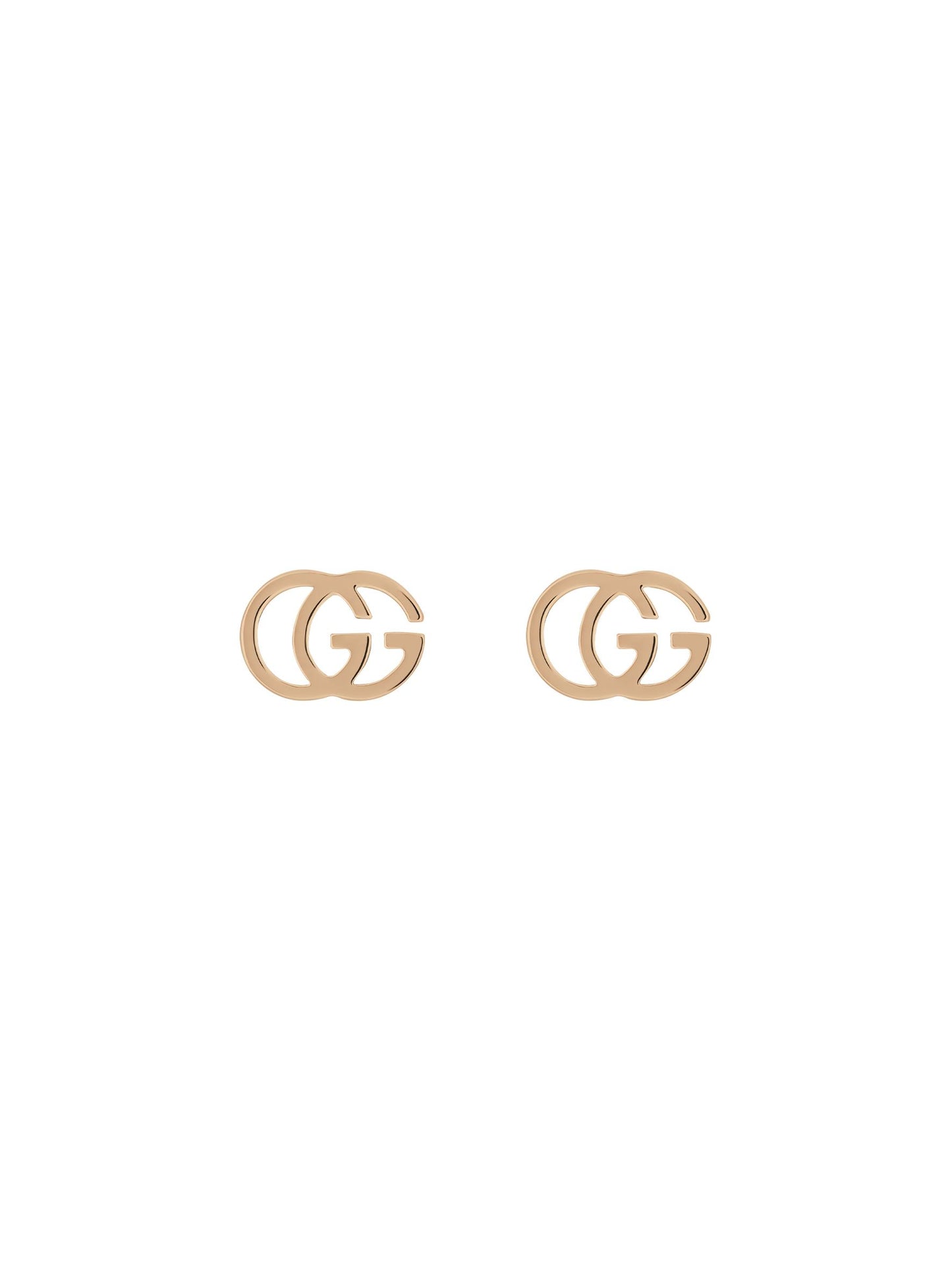 Gucci's 18K Rose Gold GG Running Studs