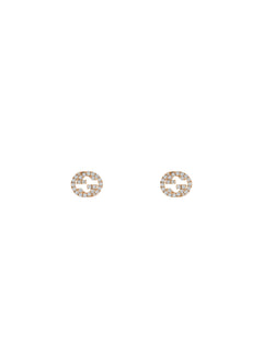 Gucci's 18K Rose Gold Interlocking G Studs