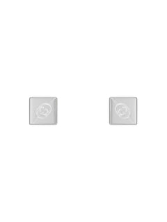 Gucci's Silver Interlocking G Tag Studs
