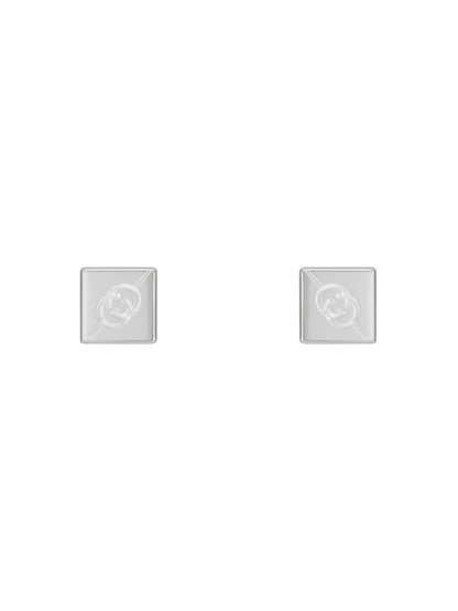 Gucci's Silver Interlocking G Tag Studs