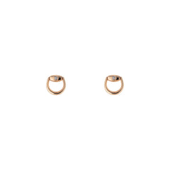 Gucci's 18K Rose Gold Horsebit Studs
