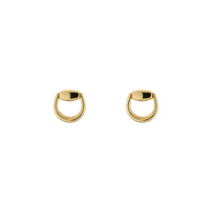 Gucci's 18K Yellow Gold Horsebit Studs