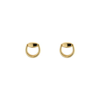 Gucci's 18K Yellow Gold Horsebit Studs