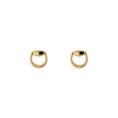 Gucci's 18K Yellow Gold Horsebit Studs