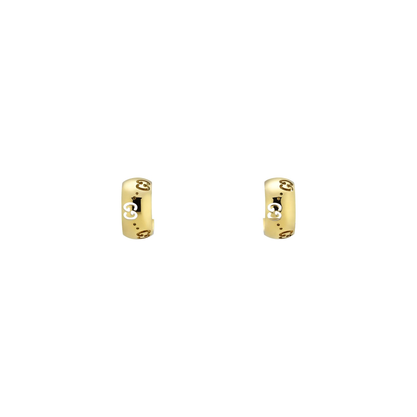Gucci's 18K Yellow Gold Icon GG Huggies