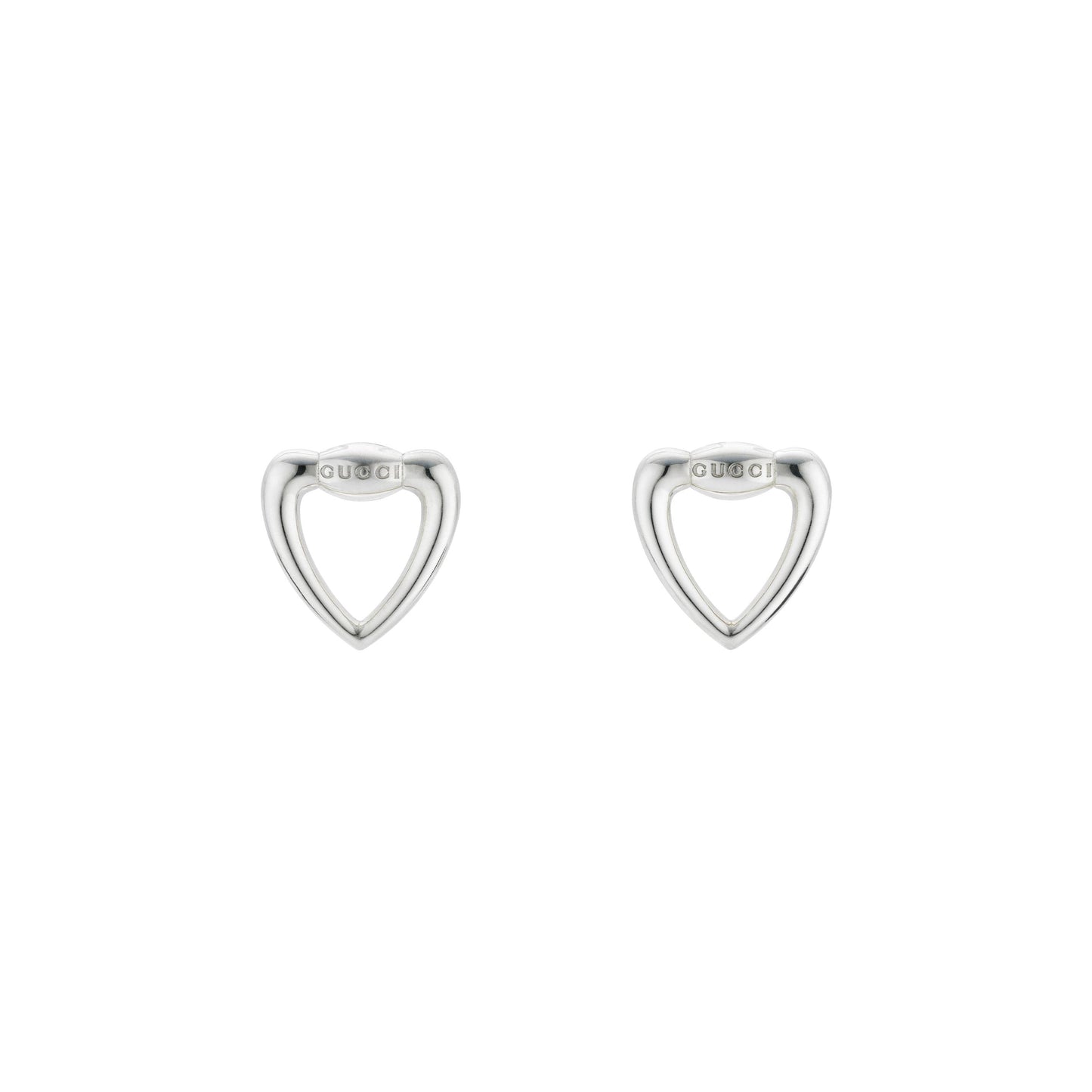 Gucci's Silver Heart Studs