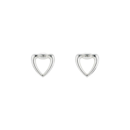 Gucci's Silver Heart Studs