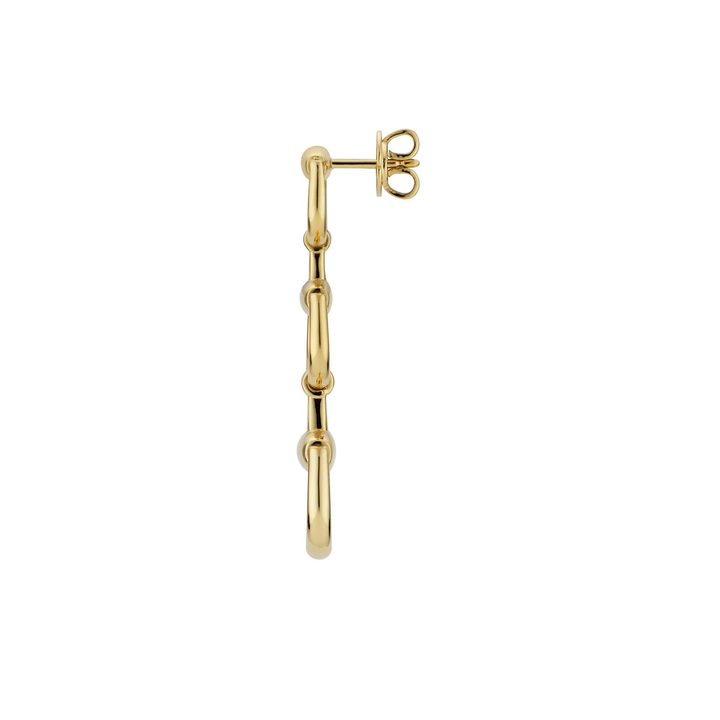 Gucci's 18K Yellow Gold Horsebit Drop Earrings