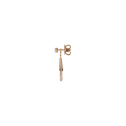 Gucci's 18K Rose Gold Horsebit Mini Drop Earrings