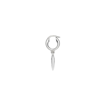 Gucci's Silver Blind For Love Heart Drop Earrings