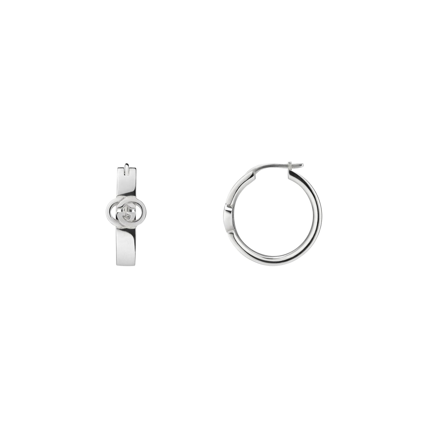 Gucci's Silver Interlocking G Hoops