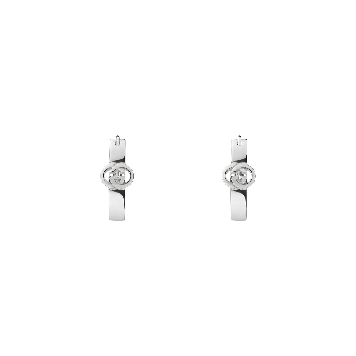 Gucci's Silver Interlocking G Hoops