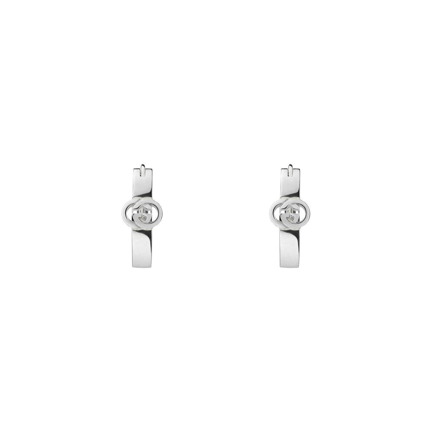 Gucci's Silver Interlocking G Hoops